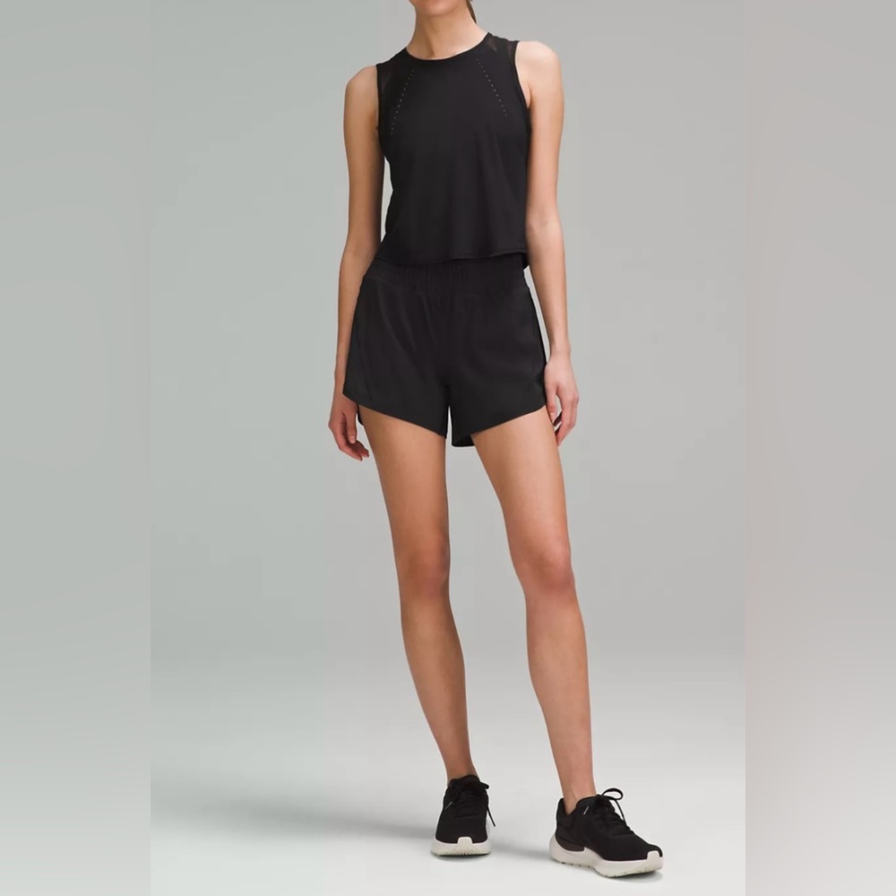 Lululemon Track That Mid-Rise Black 5” Lined shorts